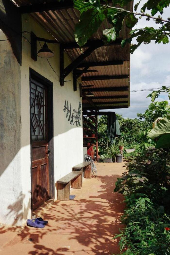 không gian sống xanh mát ở khách sạn gần sân bay Liên Khương