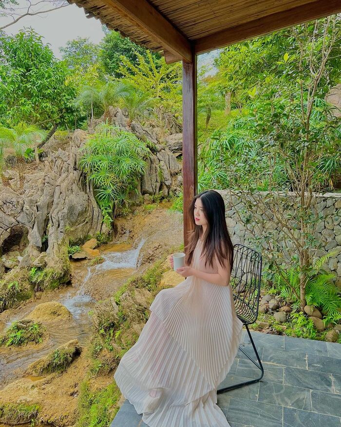 không gian sống xanh tuyệt đẹp tại resort đẹp ở Mai Châu