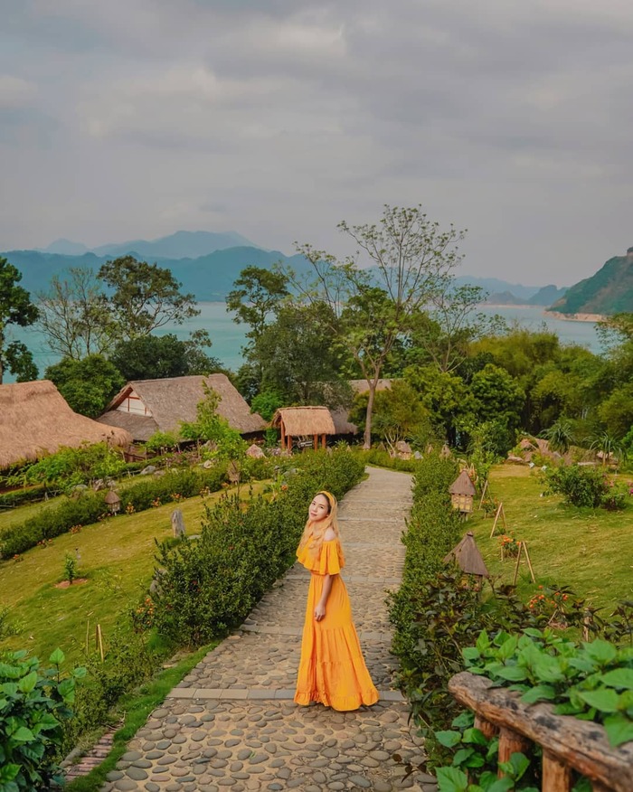 khung cảnh thiên nhiên đẹp như tranh vẽ tại resort đẹp ở Mai Châu