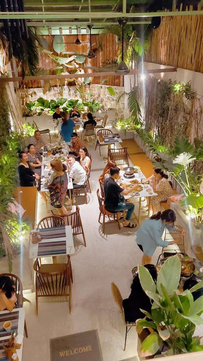 không gian ăn uống tại homestay chất lượng ở Cần Thơ 