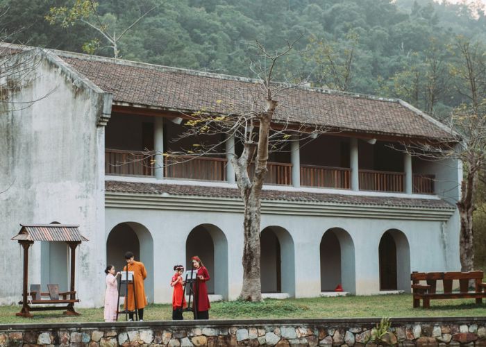 Kiến trúc thiết kế độc đáo mang đậm nét văn hóa truyền thống của Làng Nương