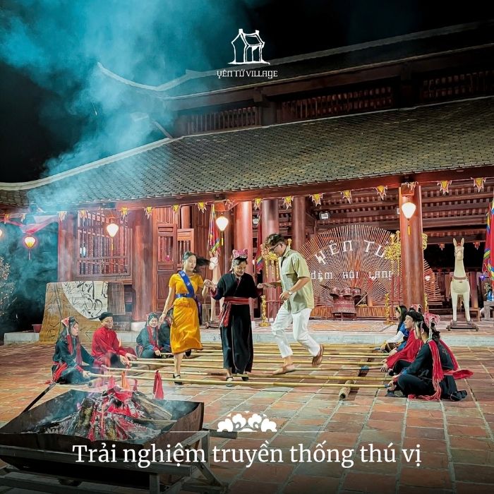 Đêm hội làng đặc sắc ở Làng Nương Yên Tử