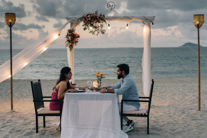 thưởng thức bữa ăn lãng mạn tại resort gần bãi biển Cửa Đại 