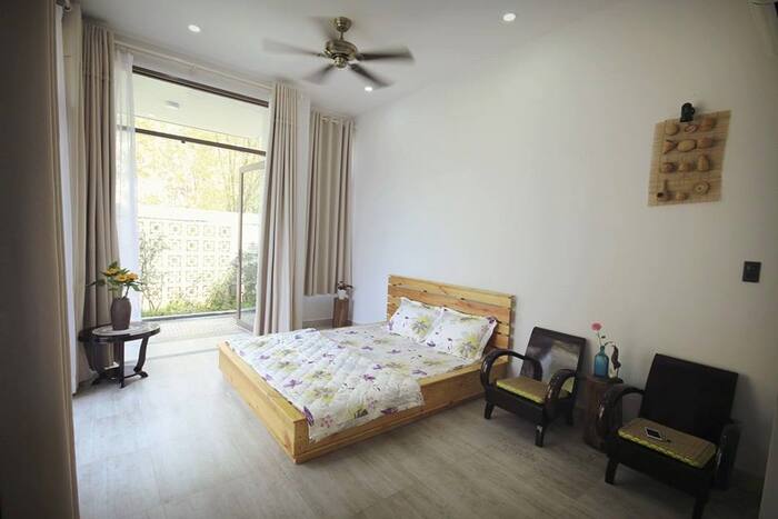 không gian phòng nghỉ tiện nghi tại homestay giá rẻ ở Huế
