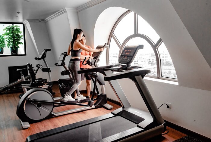 phòng gym hiện đại tại khách sạn 4 sao ở Hạ Long 