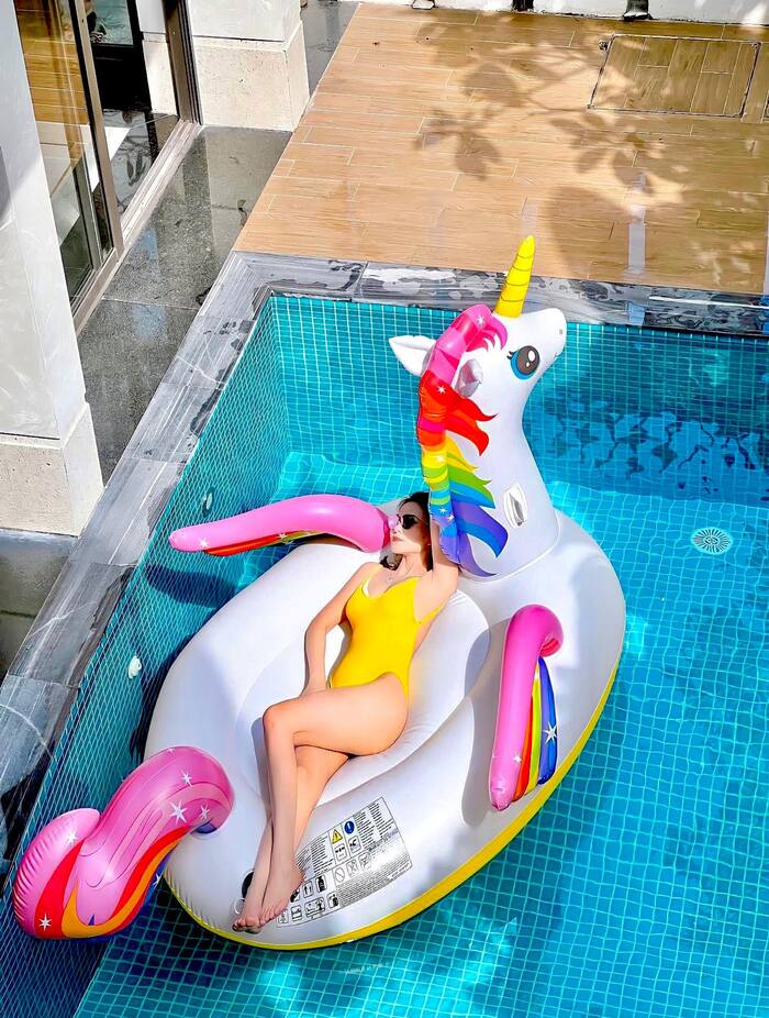khu bể bơi trực thuộc villa đẹp ở Đà Nẵng