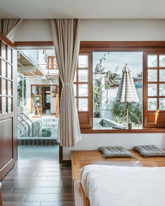 homestay đẹp ở Hội An sở hữu căn phòng view hồ bơi 