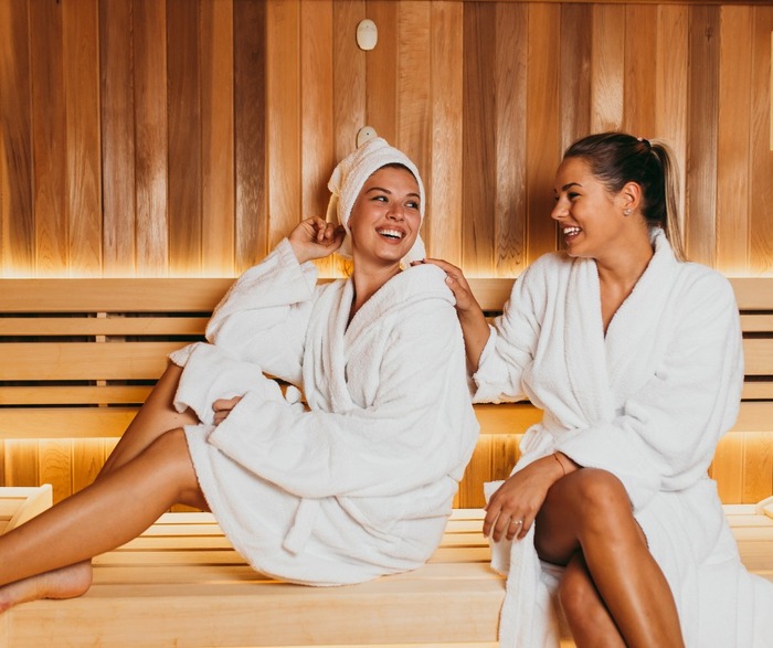 thư giãn tại phòng xông hơi của khách sạn gần bãi biển Bournemouth