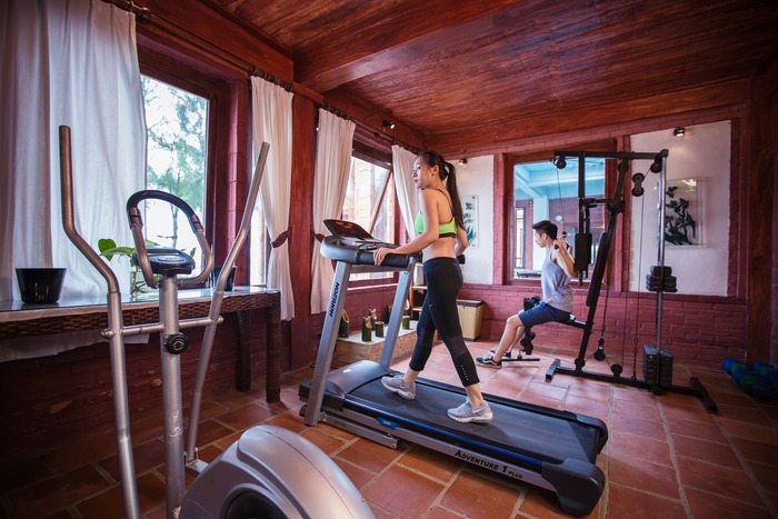 phòng gym hiện đại ở resort gần bãi biển Sầm Sơn
